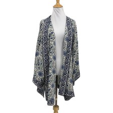 Max Studio Kimono Womens 2X Plus Multi Floral Print Open Front Cardigan Duster