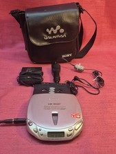 Sony Discman D-E456CK Portable CD Player ESP2 Car Ready Bundle Walkman Case