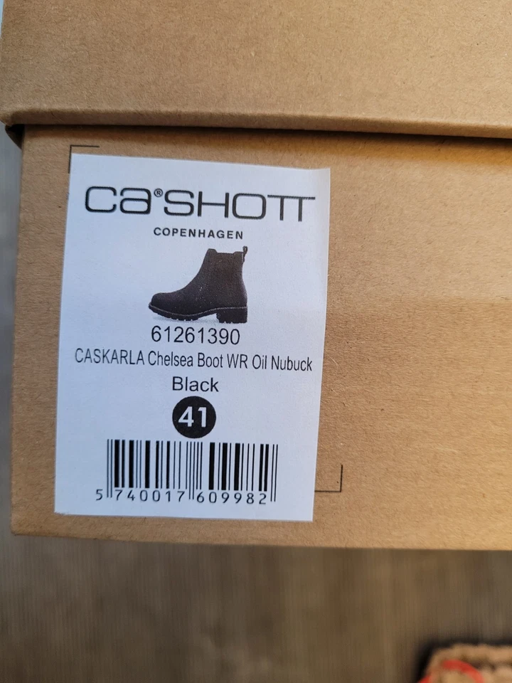 ca shott copenhagen Chelsea Boots Leder Wasserdicht Gr. 41 Schwarz - Bild 2 von 4