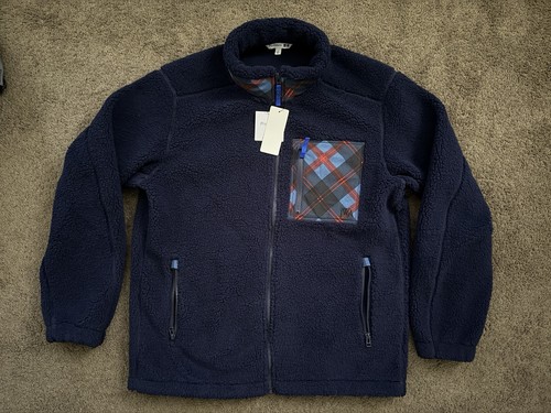 JW Anderson x Uniqlo Jacket Mens Large Sherpa Deep Pile Fleece Full Zip NWT