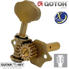 NEW Gotoh SEP780-06M Open-Gear Slot Head Keys Butterbean Buttons 3X3 - X-GOLD