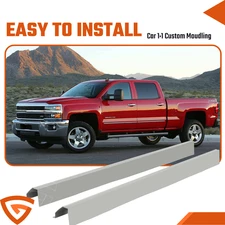 For Chevy Silverado GMC Sierra 4 Door Crew Cab 2014-2016 Outer Rocker Panel Pair