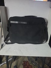 COMPAQ Laptop Bag Case Notebook PC Messenger Travel Fits Nylon Black 17x13"