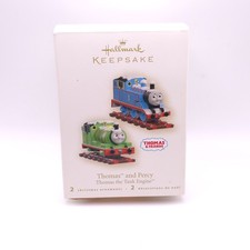 Hallmark Keepsake Thomas And Percy The Tank Engine 2 Pc Ornament Friends Box