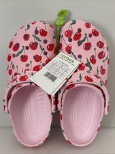 Crocs Classic Fresh Fruits Clog Cherries Womens 9 Color Pink Milk