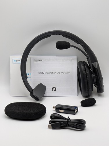 Blue Parrot B450-XT 204270 Bluetooth Wireless Trucker Cell Phone Headset Parrott - Photo 2 sur 5