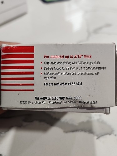 Milwaukee Tool 49-57-8335 2-1/4" Quick Change Sheet Metal Carbide Cutter 57mm - Picture 14 of 14