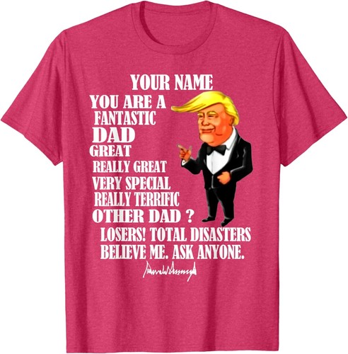Funny Great Dad Donald Trump Father's Day Gift Tee T-Shirt Hoodie - Picture 11 of 17