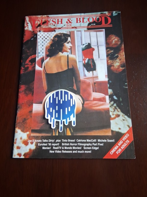 RARE Back Issue - FLESH & BLOOD Magazine #6 - 1996 -  Tinto Brass - Joe D'Amato