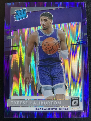 2020-21 Donruss Optic #162 Tyrese Haliburton Rated Rookie Purple Shock Kings