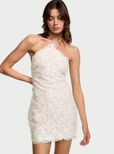 Victoria  s Secret XL White Flowering Vines Broderie Lace Slip Dress 89.95 NWT