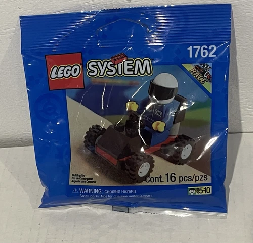 Lego System 1762 Race Car And Driver 16 Piece Brand New Sealed Vintage 1995