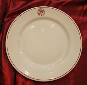 Marine Corps Memorial Association 9.5" Plate By Wallace China Circa 1940's.