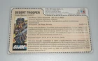 1985 Dusty Uncut File Card Red Back Mail Away G.I. GI Joe Figure Asst 6182.40