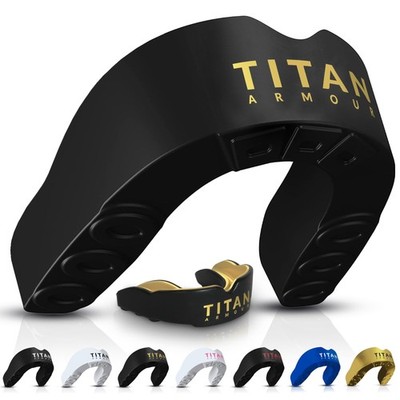 Titan Armour  Gum Shield mit Dual-Layer Technologie | Erwachsene Erwachsene Alter 11+, Gold 