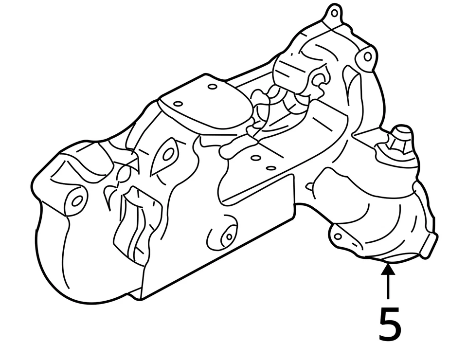 ADEQUADO PARA 1988-1995 CHEVROLET GMC S10 S10 BLAZER MANIFOLD ASM EXH 10172857 - NOVO FABRICANTE DE EQUIPAMENTO ORIGINAL - Imagem 3 de 3