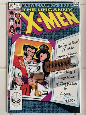 The Uncanny X-Men #172 (Marvel Comics August 1983)