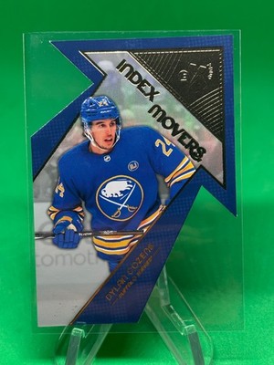 Dylan Cozens Index Movers Die-Cut 2023-24 Skybox E-X 2000 Buffalo Sabres
