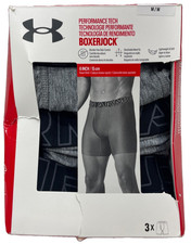 Under Armour Performance Tech Boxerjock Brief Underwear 6" Lightweight Soft Med
