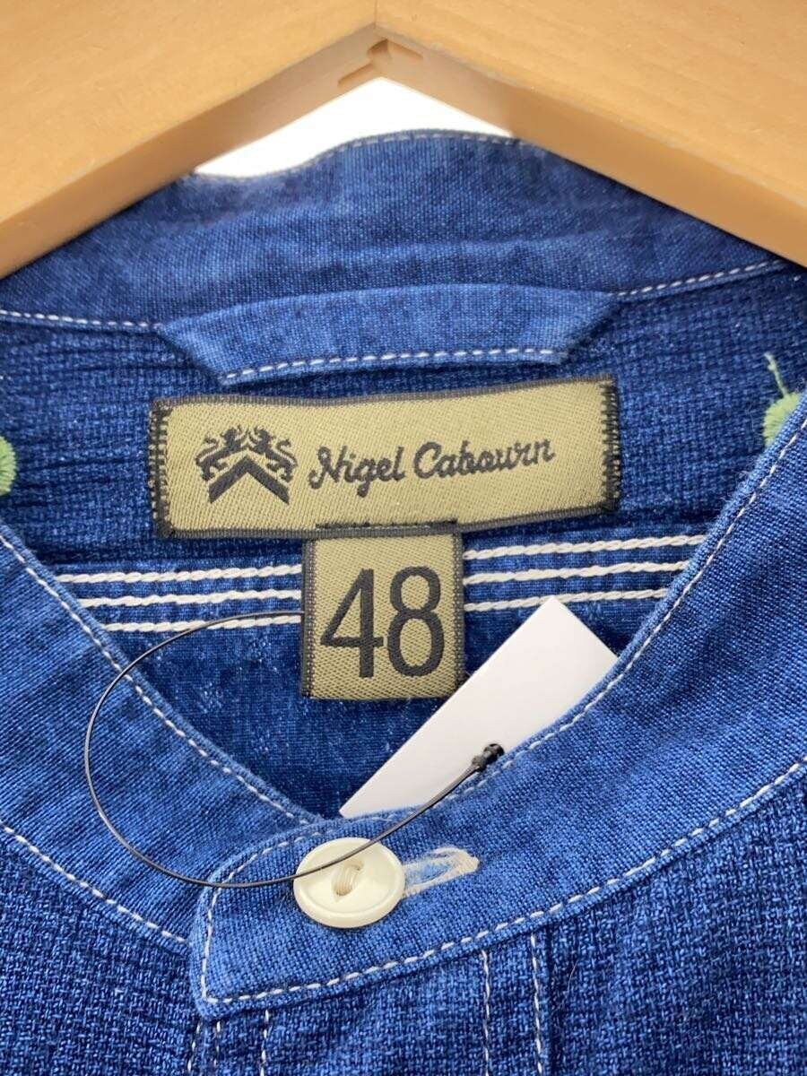 トップス LONG SHIRT 48 Nigel Cabourn Nigel Cabourn Long sleeve shirt/48/Cotton/NVY/Solid color