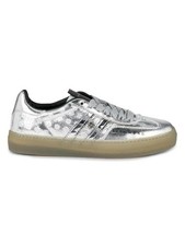  520 John Richmond Silver Metallic Low Top Sneakers Women  s Size 7.5 New No Box