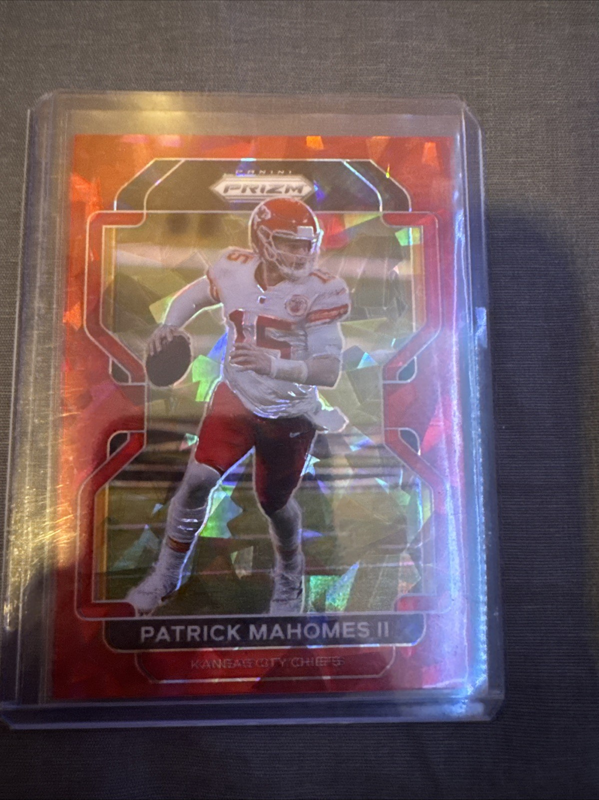 Patrick Mahomes II 2021 Panini Prizm Prizms Red Ice #190