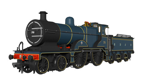 Rapido 974004 OO Gauge MR 483 4-4-0 70 SDJR blau | Condition: New