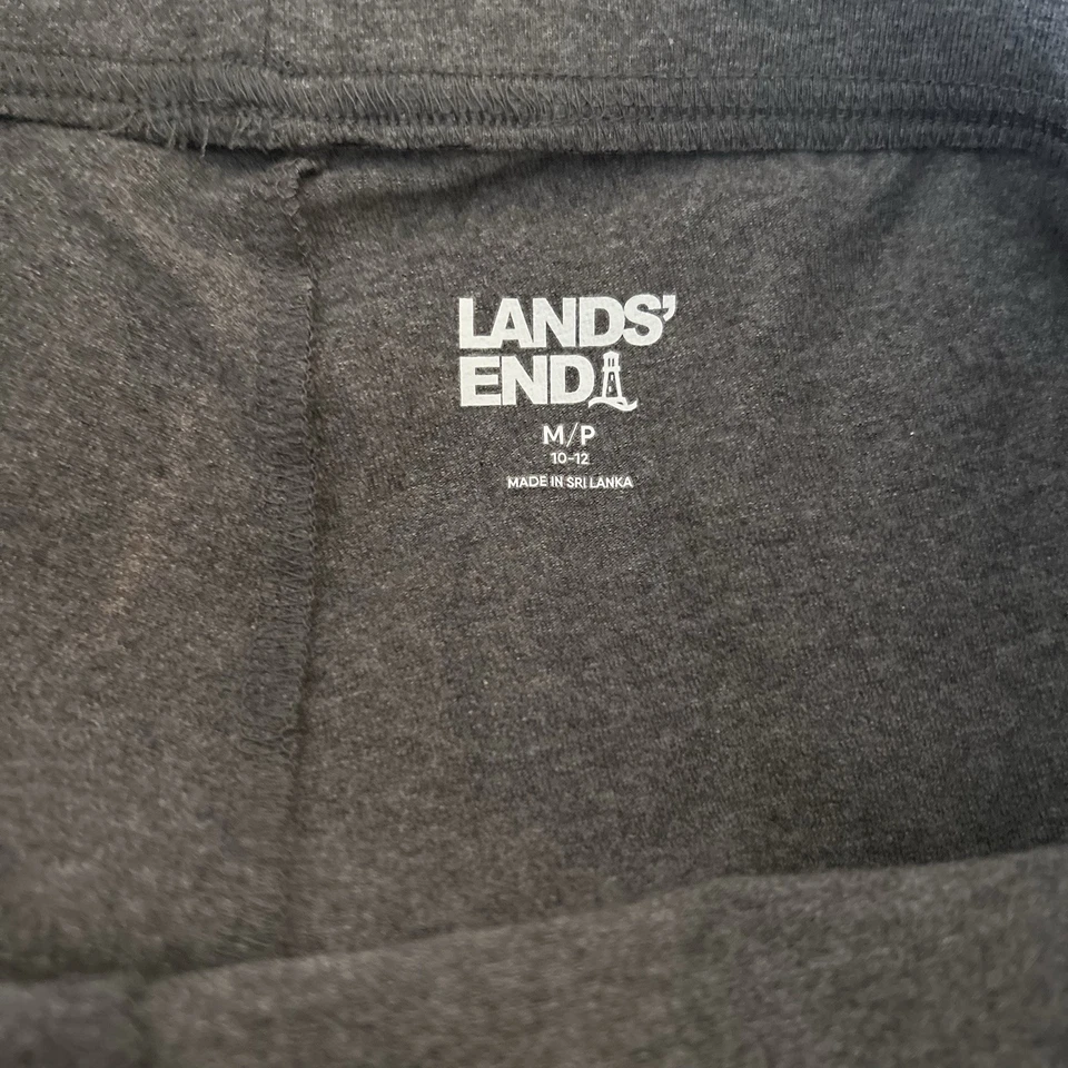 Lands End Pants Womens SZ M/P Gray Starfish Straight Leg Pull On Stretch Cotton - Image 4 of 4