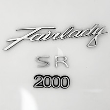 Datsun Fairlady 2000 Sr Complete Emblem Set Of 3 Pcs In Metal
