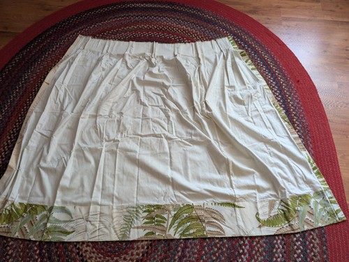 PAIR of 44" x 51" Cotton Curtains Belle Grove by Cowtan & Tout Fern Plants Green - Picture 4 of 8