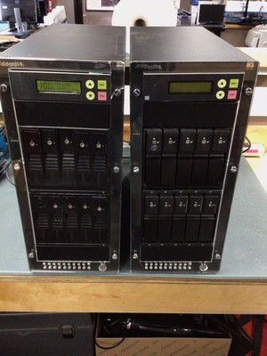 2x Addonics 1:9 HDD/SSD HS Duplicator (HD9SNDXHS) For Parts AS IS