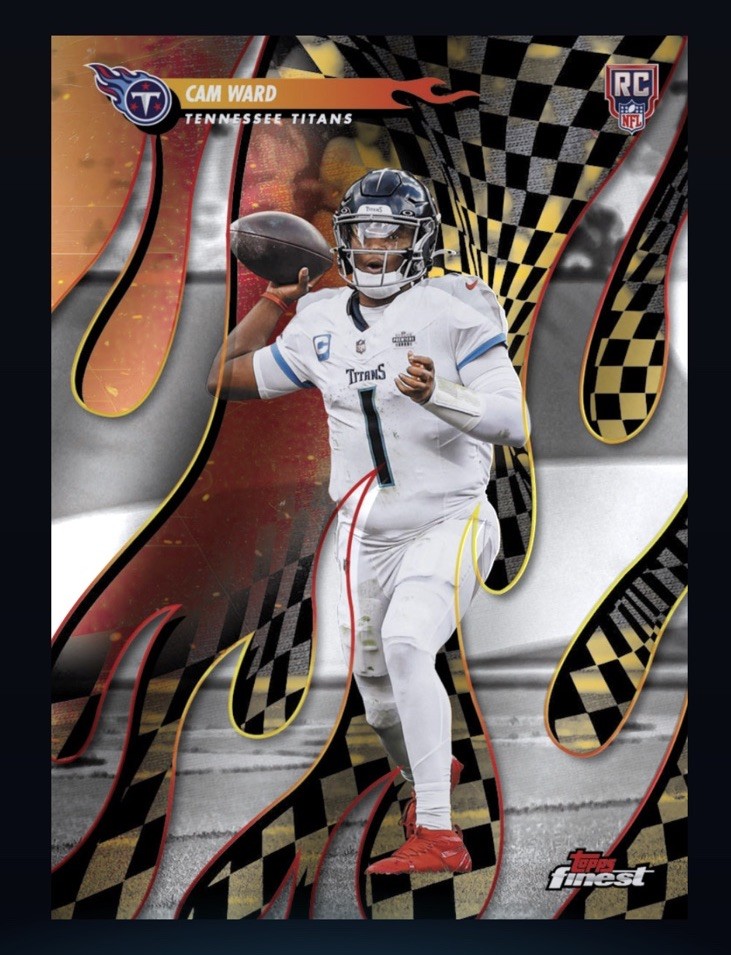2025 - Topps NFL Finest - Torchers Rookie RC - CAM WARD (TOPPS NFL DigitaICard