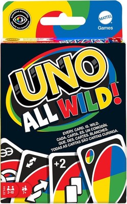 UNO All Wild Card Game mit 112 Karten - BRANDNEU UND UNBENUTZT kleine Markierungen auf Box