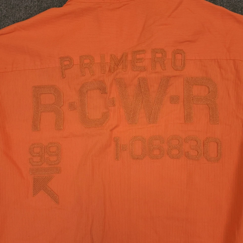 Cremalleras traseras bordadas con botones XL calce personalizado para hombre Rocawear rayas tonales Y2K Foto 4 de 4