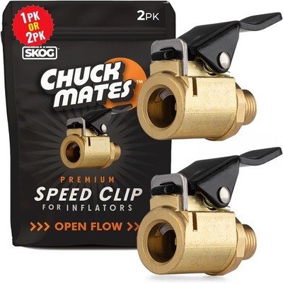 Chuck Mates Preimum Quick-Connect Tire Inflator Air Chuck   Locking Adapter fo