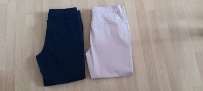 Sommerhosenpaket von C & A - Yessica - 2 Stück - Größe 40 - dunkelblau / altrosa