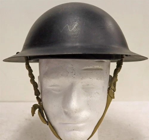 Australia, Air Raid Precautions Warden Helmet, 1942 Brodie, Genuine