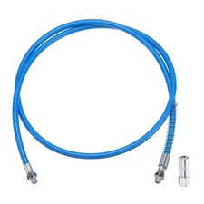 Grease Gun Hose Kit 59" 10000 PSI w Grease Gun Coupler 1/8 NPT Threads Blue