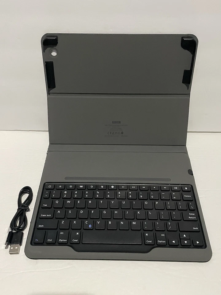 Anker Bluetooth Folio Keyboard Case for Ipad 4/3/2 Black Model TC941 - Image 2 of 4