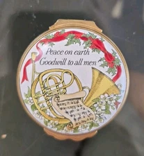 Neiman Marcus Halcyon Days Christmas Trinket Box