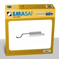Imasaf Auspuff Endtopf + ZubehöR FüR Skoda Rapid + Spaceback 1.2 2012-2015