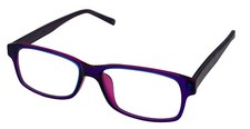 Converse Opthalmic Mens Rectangle Purple Plastic Eyewear Frame Q600. 53mm