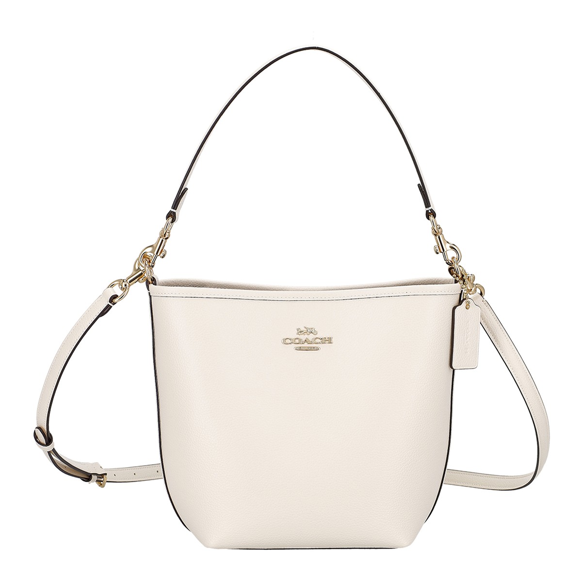 COACH CT801 City Bucket Leather Bag Purse Silver/Iris for