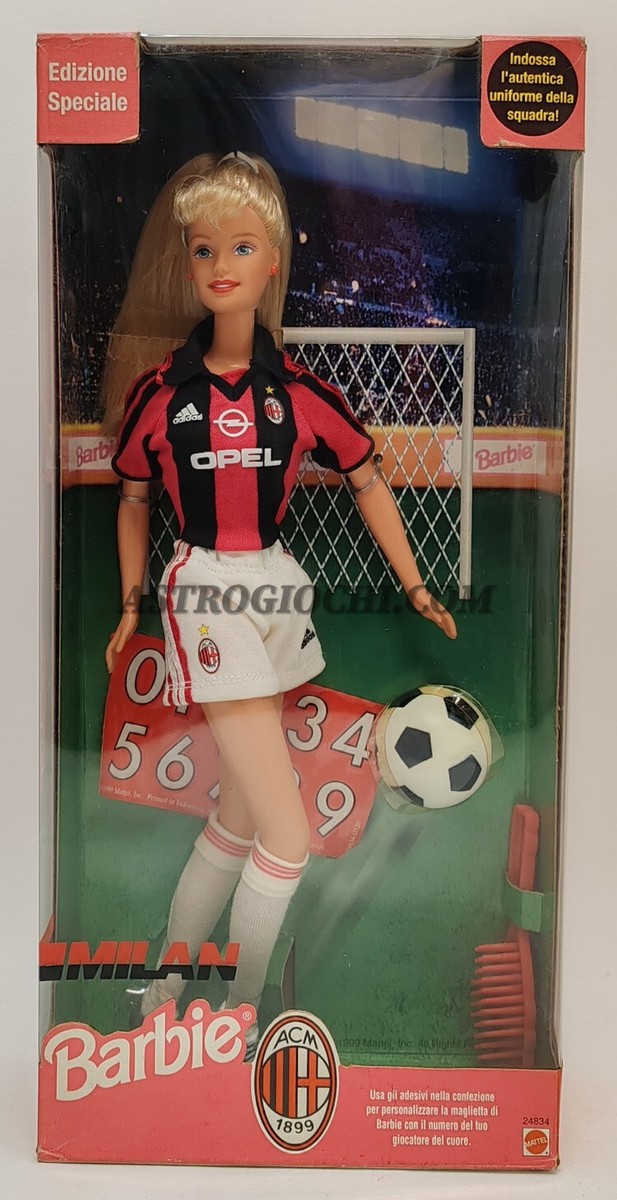 MATTEL BARBIE MILAN EDIZIONE SPECIALE UNIFORME UFFICIALE VINTAGE
