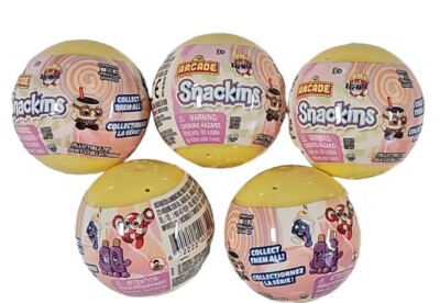 Orb Arcade Snackins Lot of 5 Sealed Blind Capsules NEW
