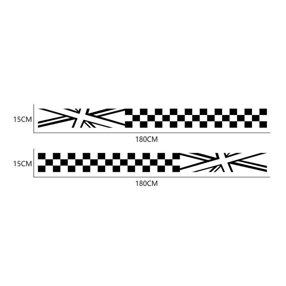Stickers Stripe Decals Checkered Flag Graphic Vinyl Decor Racing Car Accessories eBay