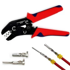 Insulated Ratchet Crimper Plier Crimping Tool For Cable Wire Connectors Terminal