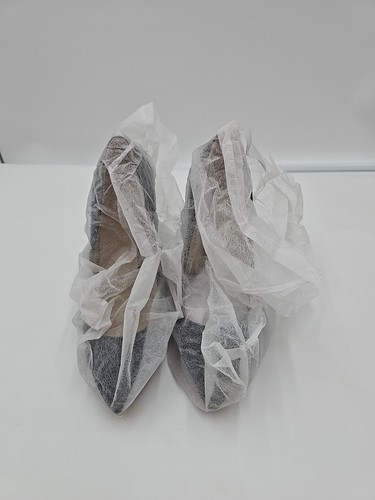 Mavirs Stilettos Gr. 8 Denim Lackleder Schuhe Damen Absatz Pumps - Bild 2 von 8