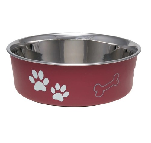 Stainless Steel Dog Dish Fun Print Feeding Bowls Non Slip Rubber Base - Picture 123 of 132
