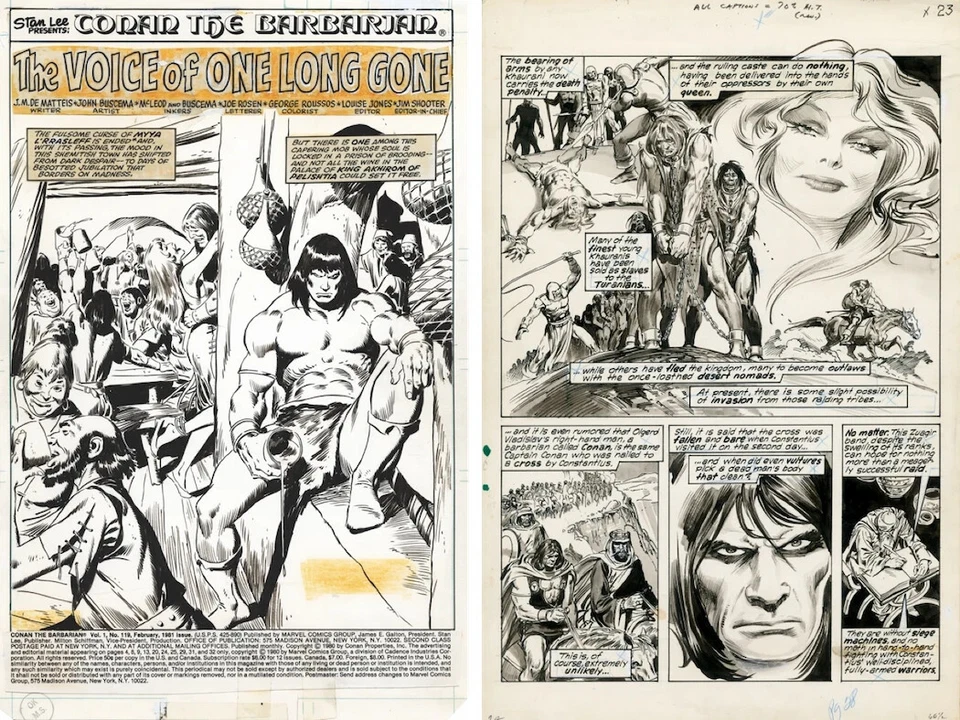 Conan the Barbarian Colossal Edition Barry Smith Cover Artist Ed Zoop Marvel - Image 4 of 4